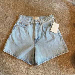 Everlane The A-Line Denim Short / Size 25 NWT